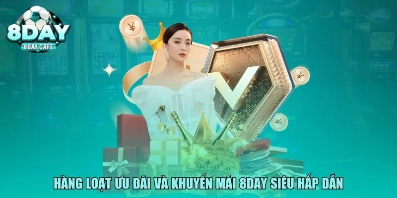 Hàng loạt ưu đãi và khuyến mãi 8DAY siêu hấp dẫn