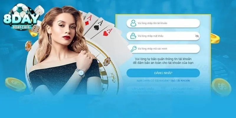 Hướng dẫn các bước đăng nhập 8Day